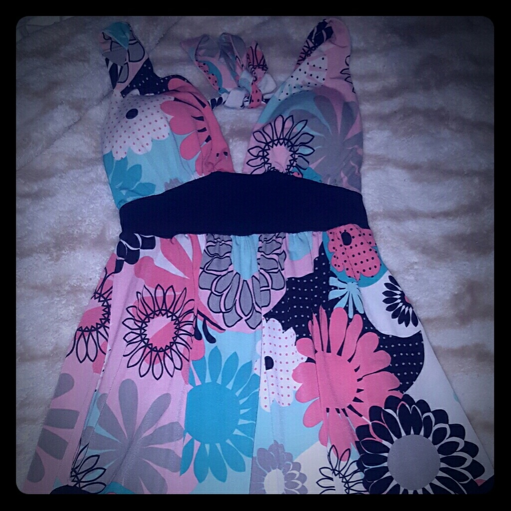 Halter dress, size small floral print